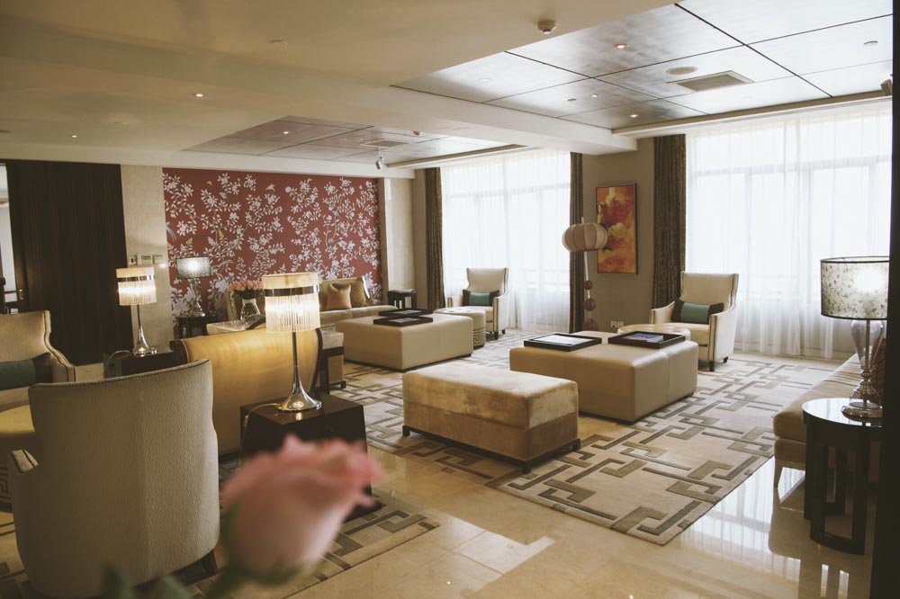 suite at the Portman Ritz Carlton Shanghai