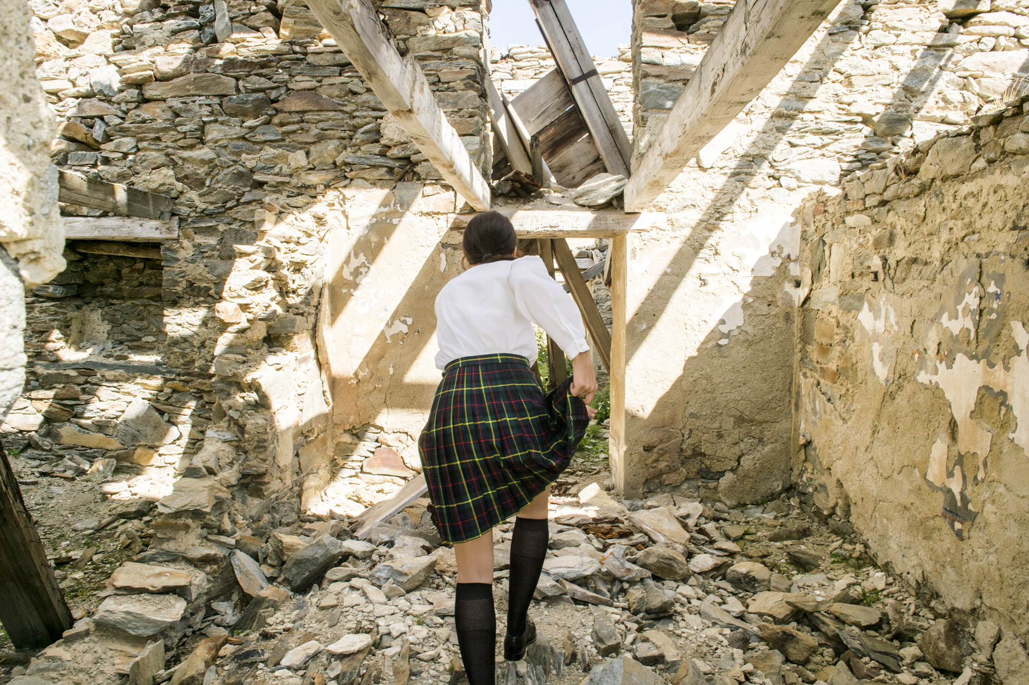 tartan gonna samantha de reviziis